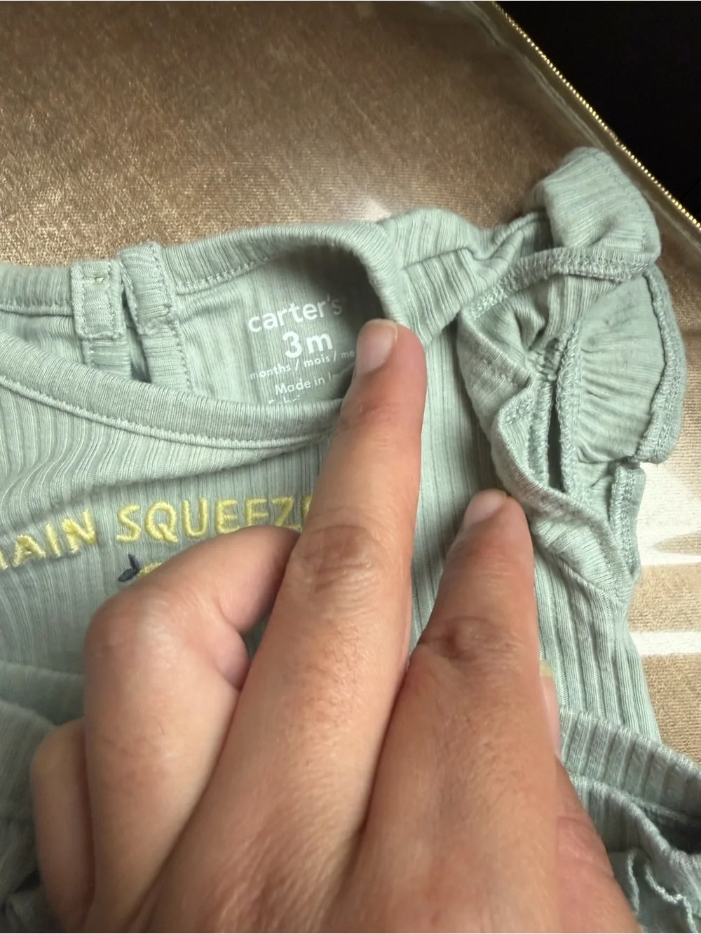 Carter's Sage Green Baby Shorts